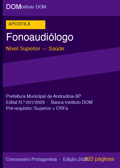 Apostila Fonoaudiólogo